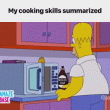 Homero y sus habilidades en la cocina
