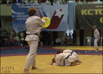 Karate patada del globo