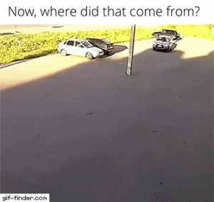 Cuando no mira el poste