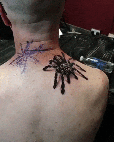 Tatuaje de Araña en 3D
