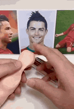 Cristiano Ronaldo hecho de arcilla