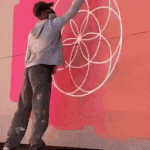 The way he does the circles