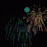 ASCII Art Fireworks Loop