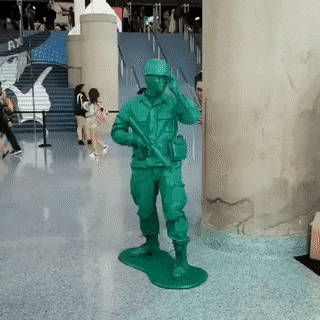Green army man cosplay