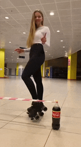 Good trick on skates