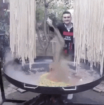 Me cooking pasta for one