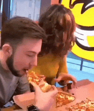 Pizza and hair