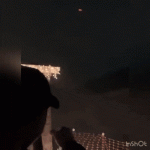 Shooting a drone out of the sky with a firework