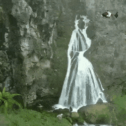 Waterfall of The Bride in Peru