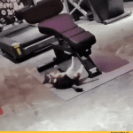 My gym coach shows how to do sit-ups