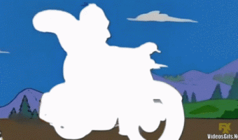 Capture Homer on the Motorcycle