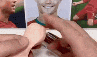 Cristiano Ronaldo made of clay