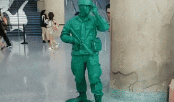 Green army man cosplay