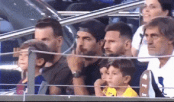 Messi’s son celebrating his opponent’s goal