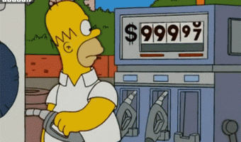 Homer game at gas station
