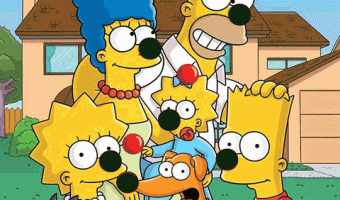 Put the clown nose on the Simpsons