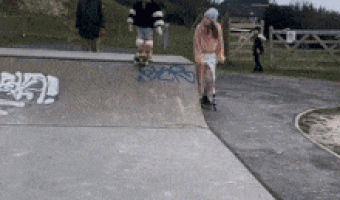 This boy on skateboard